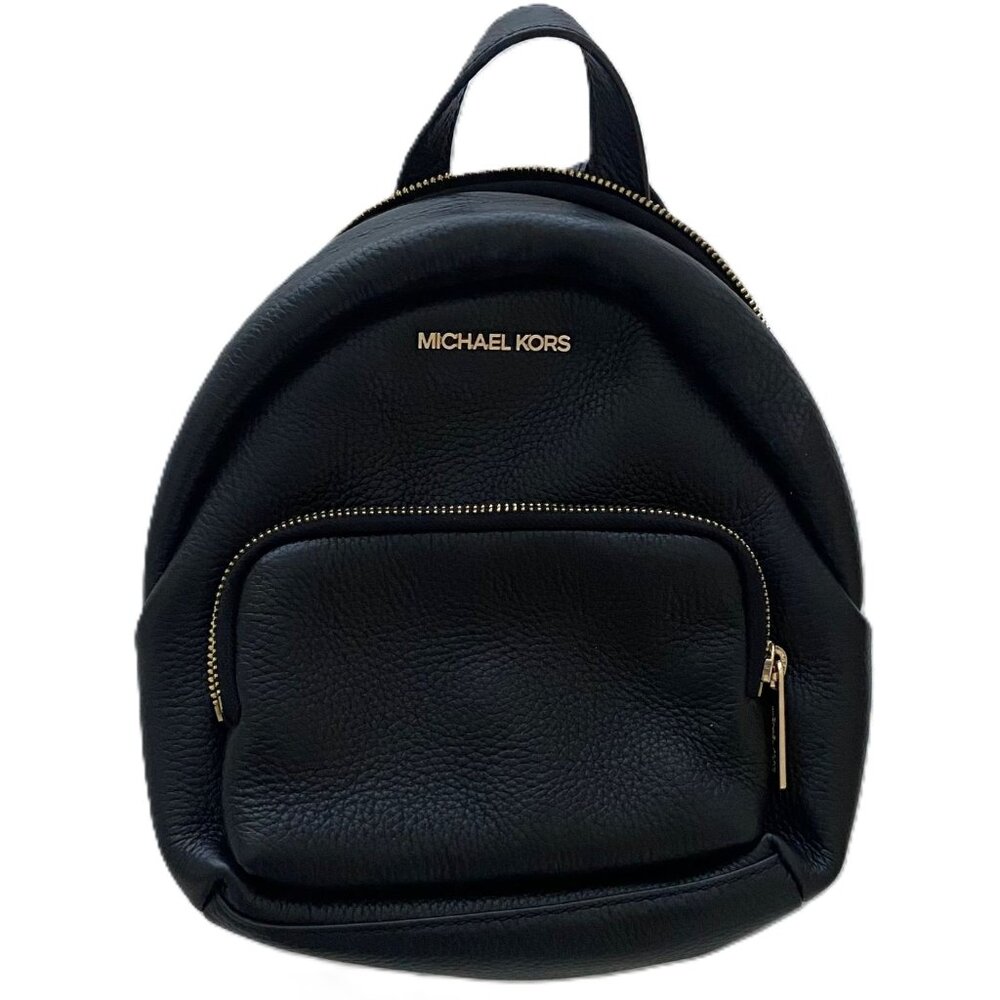 Michael Kors Black Genuine Leather Mini Backpack